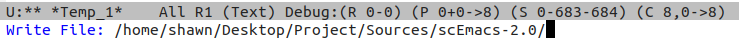 Hello1.sc run from scEmacs.